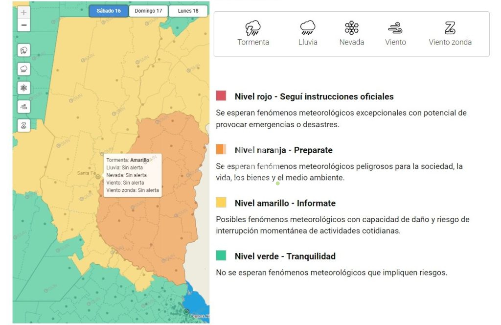 Alerta meteorológica en Santa Fe cómo y por qué se pronostica RIO