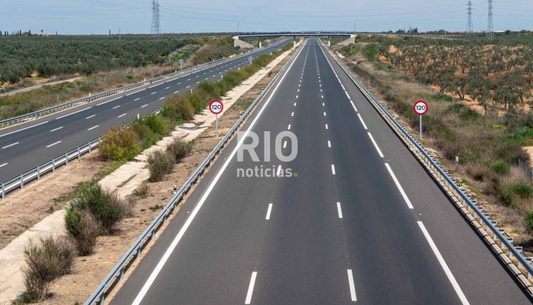 Aerial View Of Modern Highway Road On Rural Landscape Outside Th